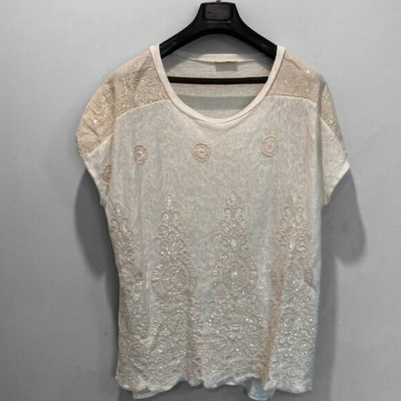 Bellambia Italian Made Sleeveless Prairie top Size 2X - Picture 3 of 12